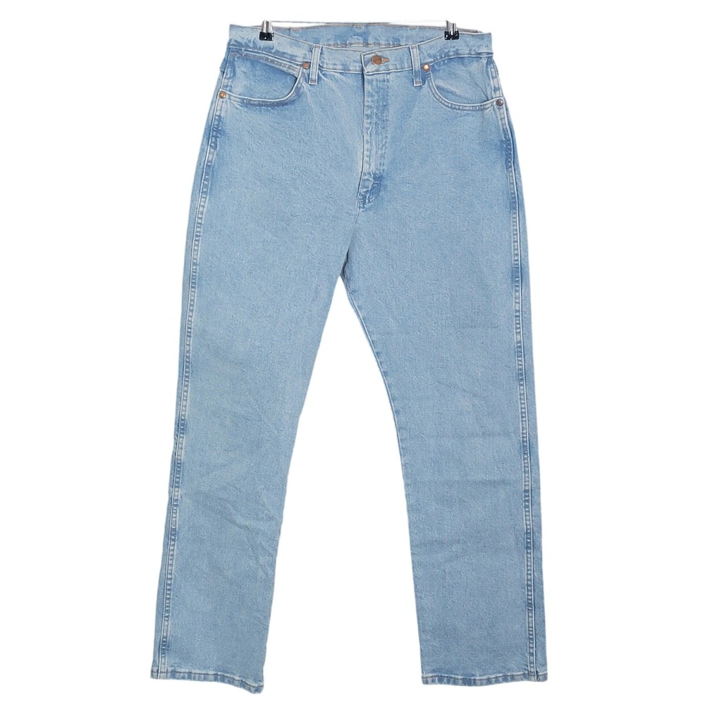 Wrangler Cowboy Cut Jeans Womens 13x32 Light Wash High Rise Straight Leg